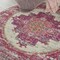 Homeroots 5 ft. Round Ivory & Fuchsia Distressed Area Rug 385324 - alternate 6